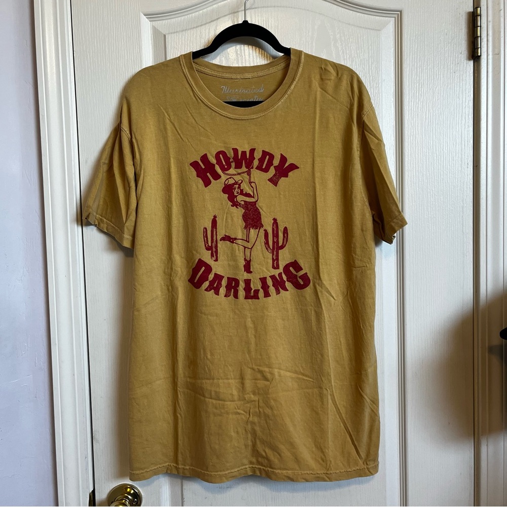 Country Western Howdy Darling Graphic Tee T shirt